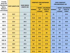 Friendly Shoes Wider Fit Voyage Black Unisex - Adults - Footwear