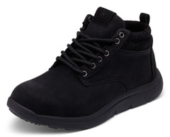 Friendly Shoes Women's Scout Black Zip - Up Boot - Wide Fit - Footwear