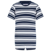 KayCey® Signature Stripes Short Sleeve Popper Vest Bodysuit - Bodyvests and Sleepwear