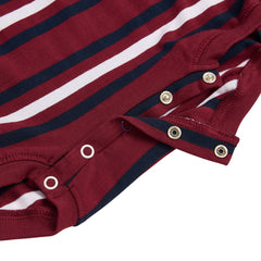 KayCey® Signature Stripes Sleeveless Popper Bodysuit - Bodyvests and Sleepwear