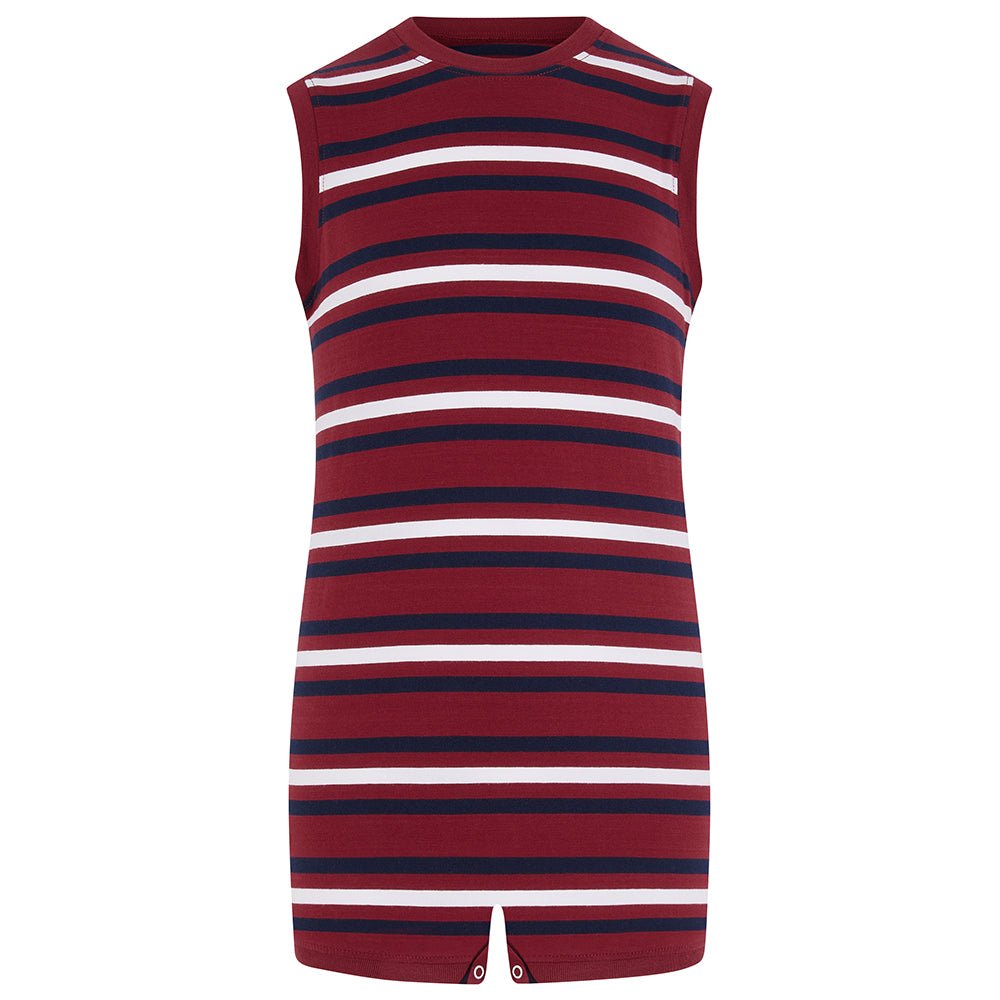 KayCey® Signature Stripes Sleeveless Popper Bodysuit - Bodyvests and Sleepwear