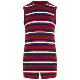KayCey® Signature Stripes Sleeveless Popper Bodysuit - Bodyvests and Sleepwear