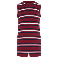 KayCey® Signature Stripes Sleeveless Popper Bodysuit - Bodyvests and Sleepwear