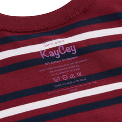 KayCey® Signature Stripes Sleeveless Popper Bodysuit - Bodyvests and Sleepwear