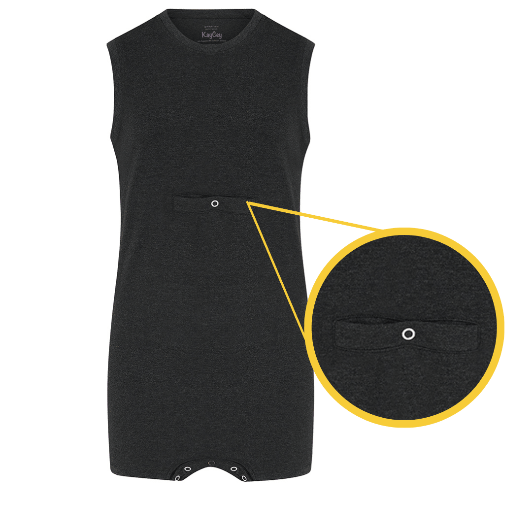 KayCey®P Popper Vest - Sleeveless with Tube Access - Kids - Bodyvests and Sleepwear