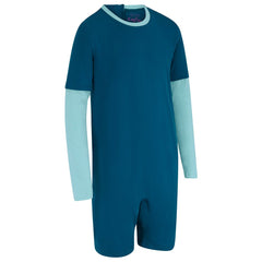 KayCey®Z Secret Zip Back Jumpsuit - Long Sleeve / Short Leg - Adults - Bodyvests and Sleepwear