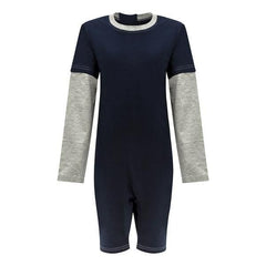 KayCey®Z Super Soft Secret Zip Back Jumpsuit - Long Sleeve / Short Leg - Kids - Bodyvests and Sleepwear