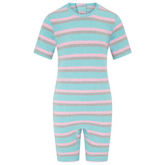 KayCey®Z Super Soft Secret Zip Back Jumpsuit - Short Sleeve / Short Leg - Kids (Lite) - Bodyvests and Sleepwear