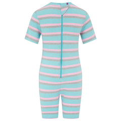 KayCey®Z Super Soft Secret Zip Back Jumpsuit - Short Sleeve / Short Leg - Kids (Lite) - Bodyvests and Sleepwear