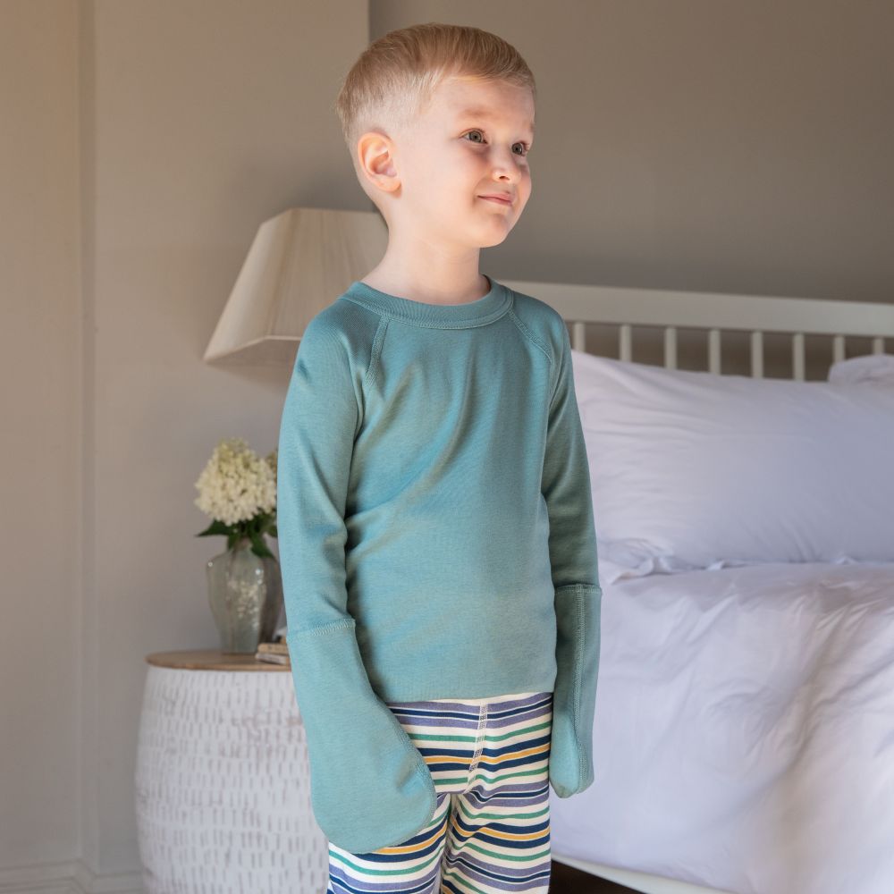 Kids Eczema Scratch Mitten T Top – Organic Cotton - Daywear