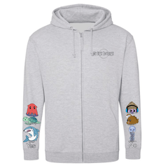 Kids Sea Creature Communication Zip Hoodie - Daywear