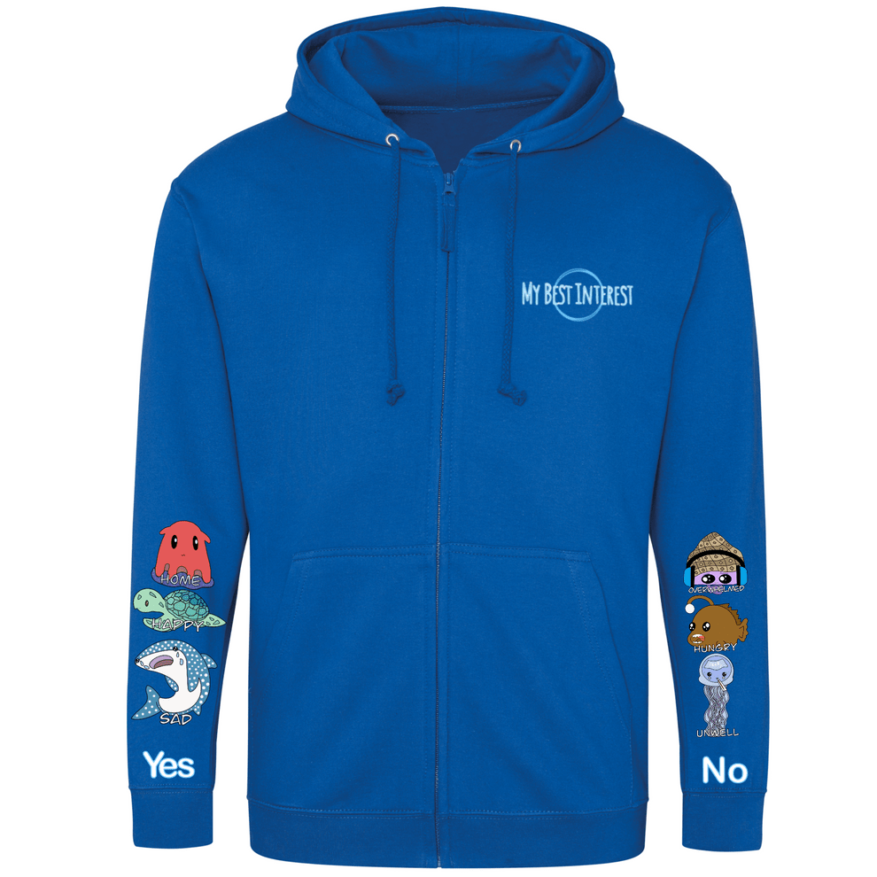 Kids Sea Creature Communication Zip Hoodie - Daywear