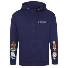 Kids Woodland Animals Communication Zip Hoodie - Daywear