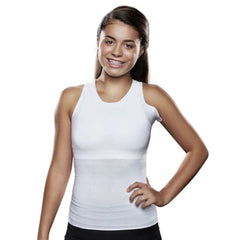 Knit-Rite - Unisex Lightweight Torso Interface Back Brace Vest – Seamless V-Neck Tank Vest with Single Axilla Flap - Underwear