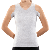Knit-Rite - Unisex Seamless Vest Torso Interface for Brace- V-Neck with Double Axilla Flaps - Underwear