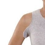 Knit-Rite - Unisex Seamless Vest Torso Interface for Brace- V-Neck with Double Axilla Flaps - Underwear