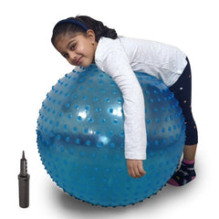 Large Textured Therapy Sensory Ball, Blue – 67cm - Sensory Equipment