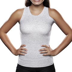 Knit-Rite - Unisex Lightweight Torso Interface Back Brace Vest – Seamless V-Neck Tank Vest with Single Axilla Flap