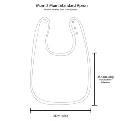 Mum 2 Mum PLUS Back Opening Clothing Protector - Bibs & Neckerchiefs