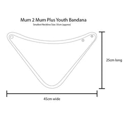 Mum 2 Mum PLUS Youth Bandana Bib - Bibs & Neckerchiefs