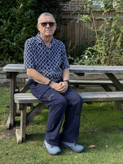Navy Blue Adapted Cargo Trousers (V2) - Wheelchair Clothing