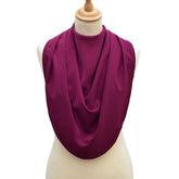 Pashmina scarf style clothing protector - Burgundy - Bibs & Neckerchiefs