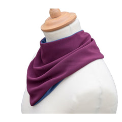 Premium Neckerchief Style Adult Dribble Bib - Waterproof & Discreet - Medium - Aubergine - Bibs & Neckerchiefs