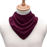 Premium Neckerchief Style Adult Dribble Bib - Waterproof & Discreet - Medium - Burgundy - Bibs & Neckerchiefs