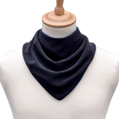 Premium Neckerchief Style Adult Dribble Bib - Waterproof & Discreet - Medium - Charcoal - Bibs & Neckerchiefs