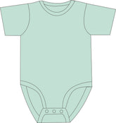 R136C 100% Cotton T-shirt Popper Vest - Adults - Bodyvests and Sleepwear