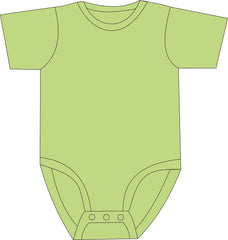 sketch of popper vest in lime
