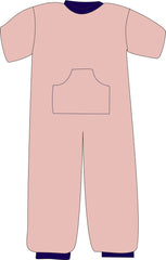 R213C 100% Cotton Summer Onesie Pyjama - Adult - Bodyvests and Sleepwear