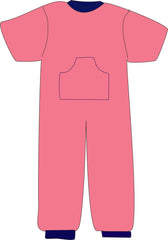 R213C 100% Cotton Summer Onesie Pyjama - Adult - Bodyvests and Sleepwear