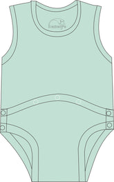 R73C 100% Cotton Joey PEG Tube Access Vest - Adult - Bodyvests and Sleepwear