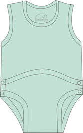 R073C Children 100% Cotton Joey's with Peg tube access in mint