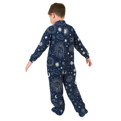Seenin Zodiac Zip-Back Fleece Sleepsuit – With or Without Feet - Bodyvests and Sleepwear