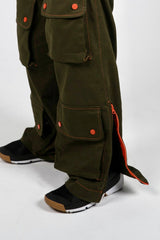 Side Opening Seated Cargo Trouser with Ankle Zip - Wheelchair Clothing