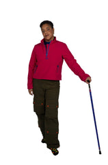 Side Opening Seated Cargo Trouser with Ankle Zip - Wheelchair Clothing