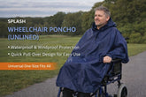 Splash Wheelchair Poncho (Unlined) - Wheelchair Clothing
