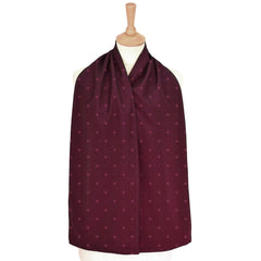 Straight Scarf Clothing Protector - Burgundy pattern - Bibs & Neckerchiefs