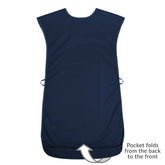 Tabard style adult bib - Large Navy - Health Care