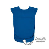Tabard style adult bib - Medium Blue - Health Care