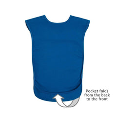 Tabard style adult bib - Medium Blue - Health Care