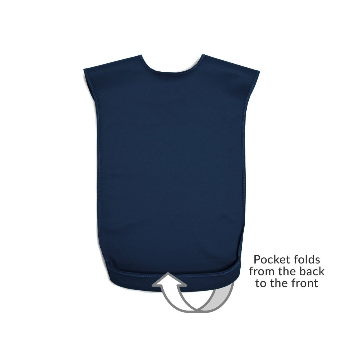 Tabard style adult bib - Small Navy - Health Care