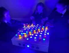 Table Top Panel With Coloured Rods - Sensory Equipment