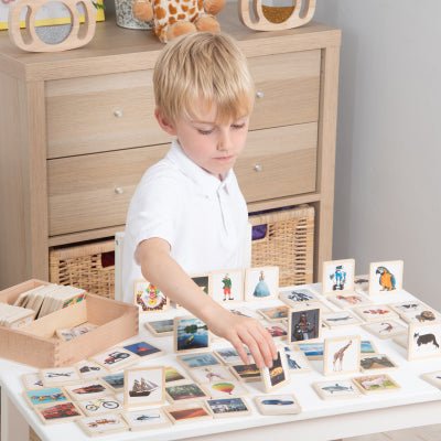 tickit® Wooden Story Tiles (90 Pieces) - Learning Resource