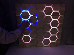 Touch Interactive Honeycomb Panel, Wall Mounted - Sensory Equipment
