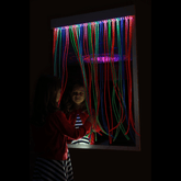 UV Mirror with Glow Strands and Built-In Light – 100 x 91cm - Sensory Equipment