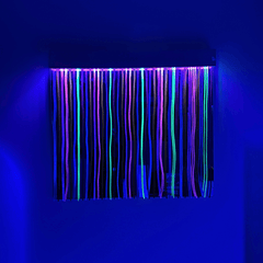 UV Mirror with Glow Strands and Built-In Light – 100 x 91cm - Sensory Equipment