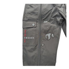 Waterproof Black Cotton Adapted Cargo Trousers - Wheelchair Clothing